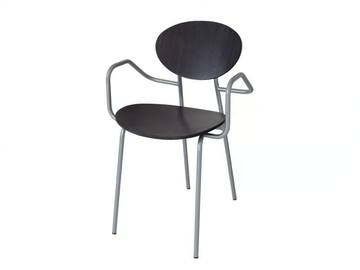 MAGIC-B - Wooden chair with armrests by Vela Arredamenti - view 3